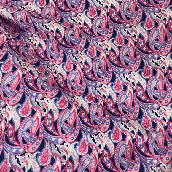 Simply Souther cropped/smocked peasant style blouse in pink and purple! Size XL - Picture 4 of 5